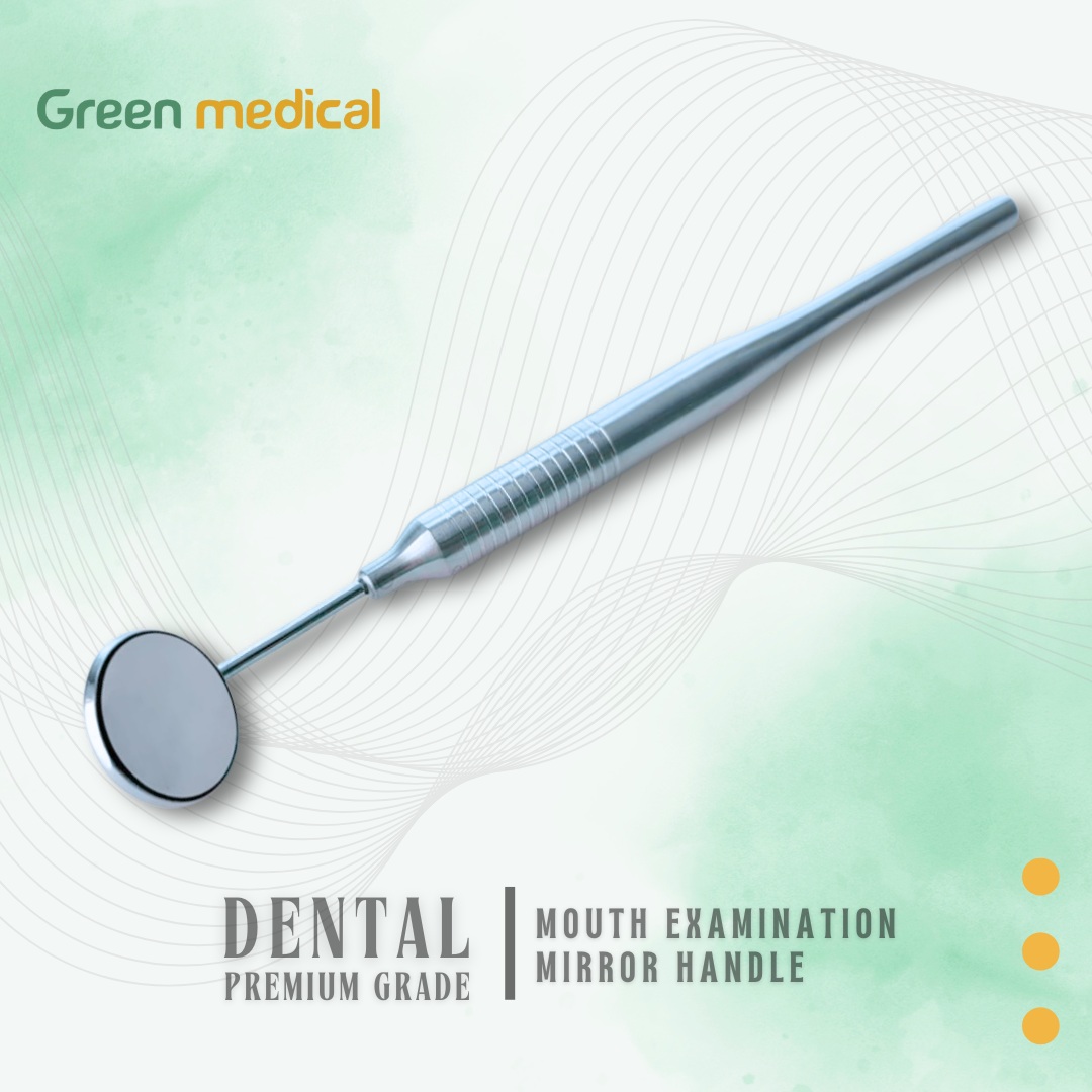 Dental Mouth Mirrors No. 4 with Handle - Dental Examination Instrument