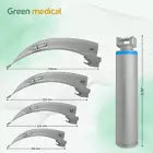 5 Pcs Laryngoscope Macintosh Set EMT Anesthesia Intubation Supplies German Grade