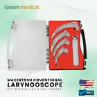 5 Pcs Laryngoscope Macintosh Set EMT Anesthesia Intubation Supplies German Grade