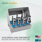 8 Pcs Dental Long Terphine Kit set Surgical Surgery With Box Holder