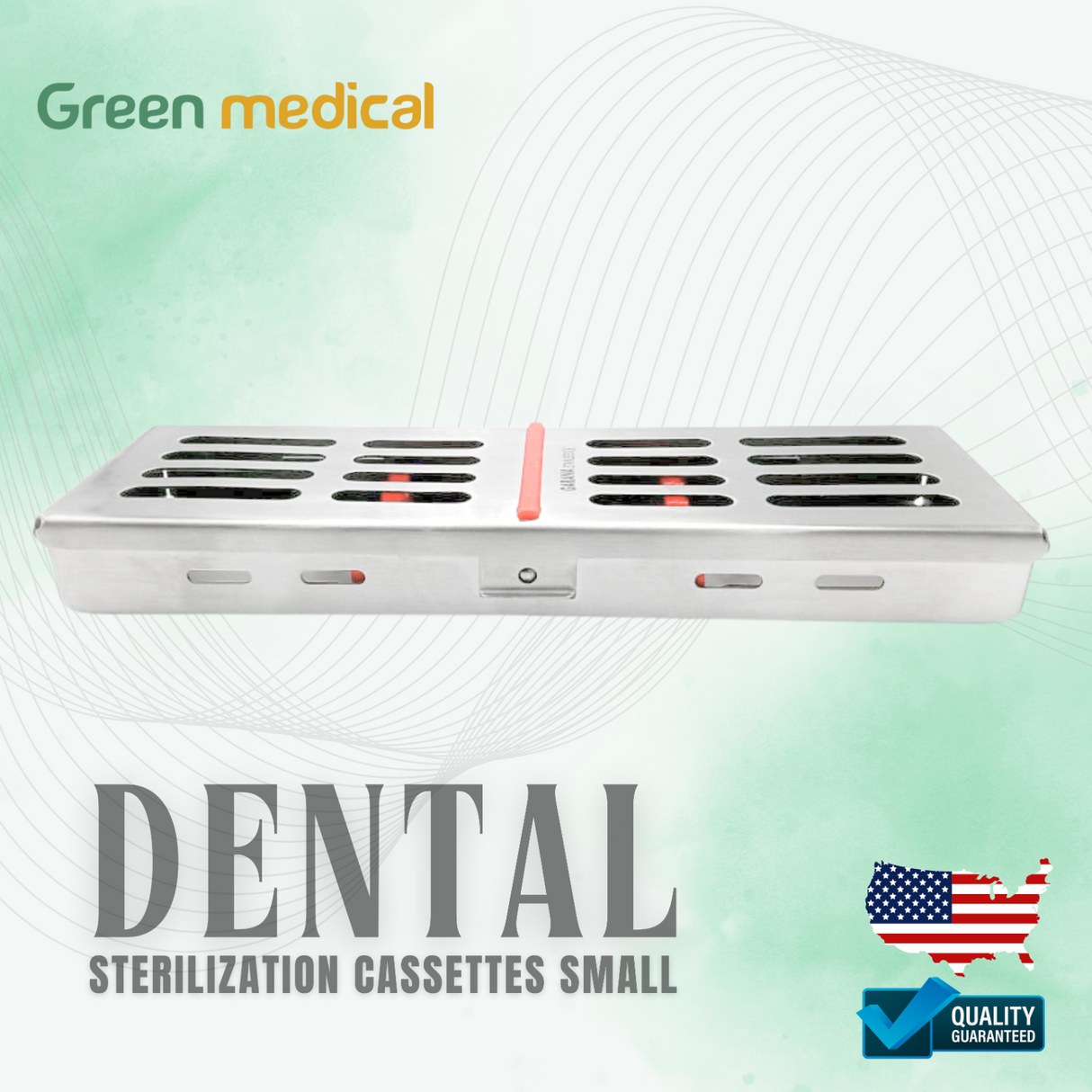 Dental Sterilization Cassette Size 21 x 7 x 2.5 CM