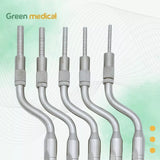 5 Pcs Sinus Lift Osteotomes Set Kit Dental Implant (Concave Tips) Curved