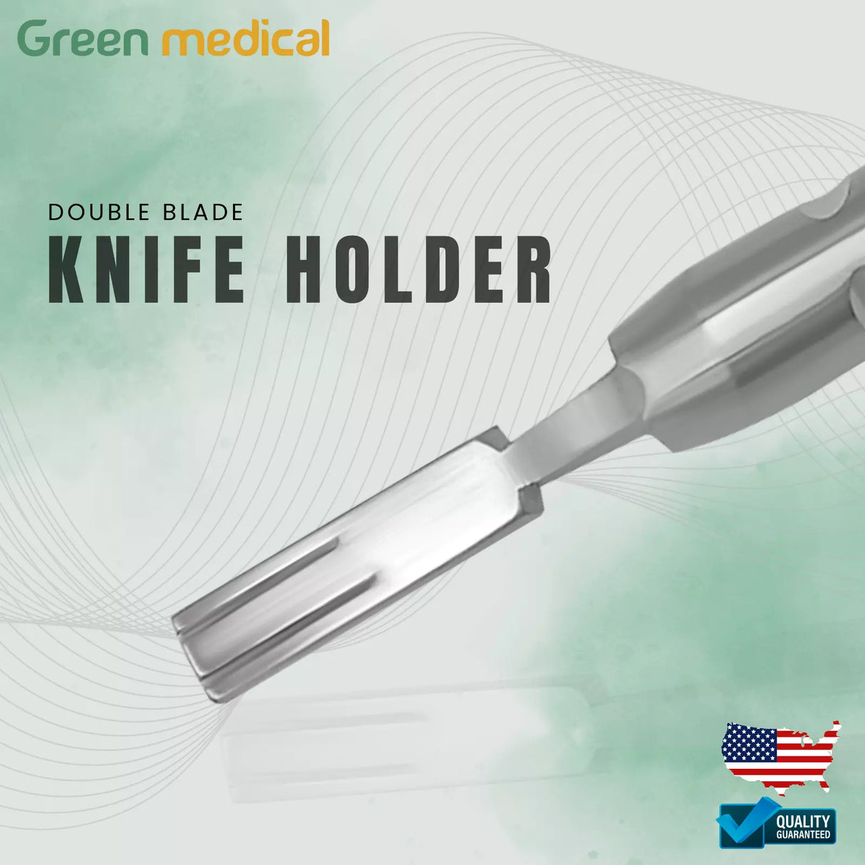 Scalpel Handle Straight Double Knife Blade Holder Surgical Dental Instruments