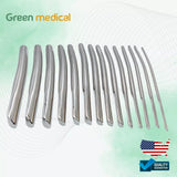 14 Pcs Hegar Dilator Set Medical Uterine Urethral Diagnostic OB/GYN German Grade