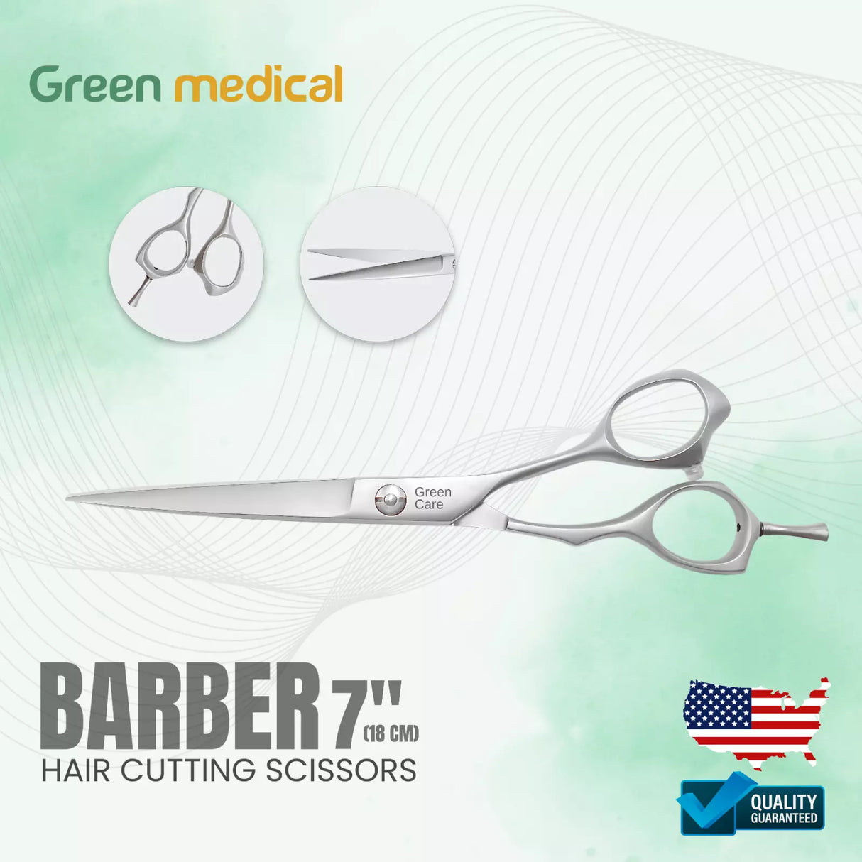 Professional Barber Hair Cutting Scissors 7"(18cm)