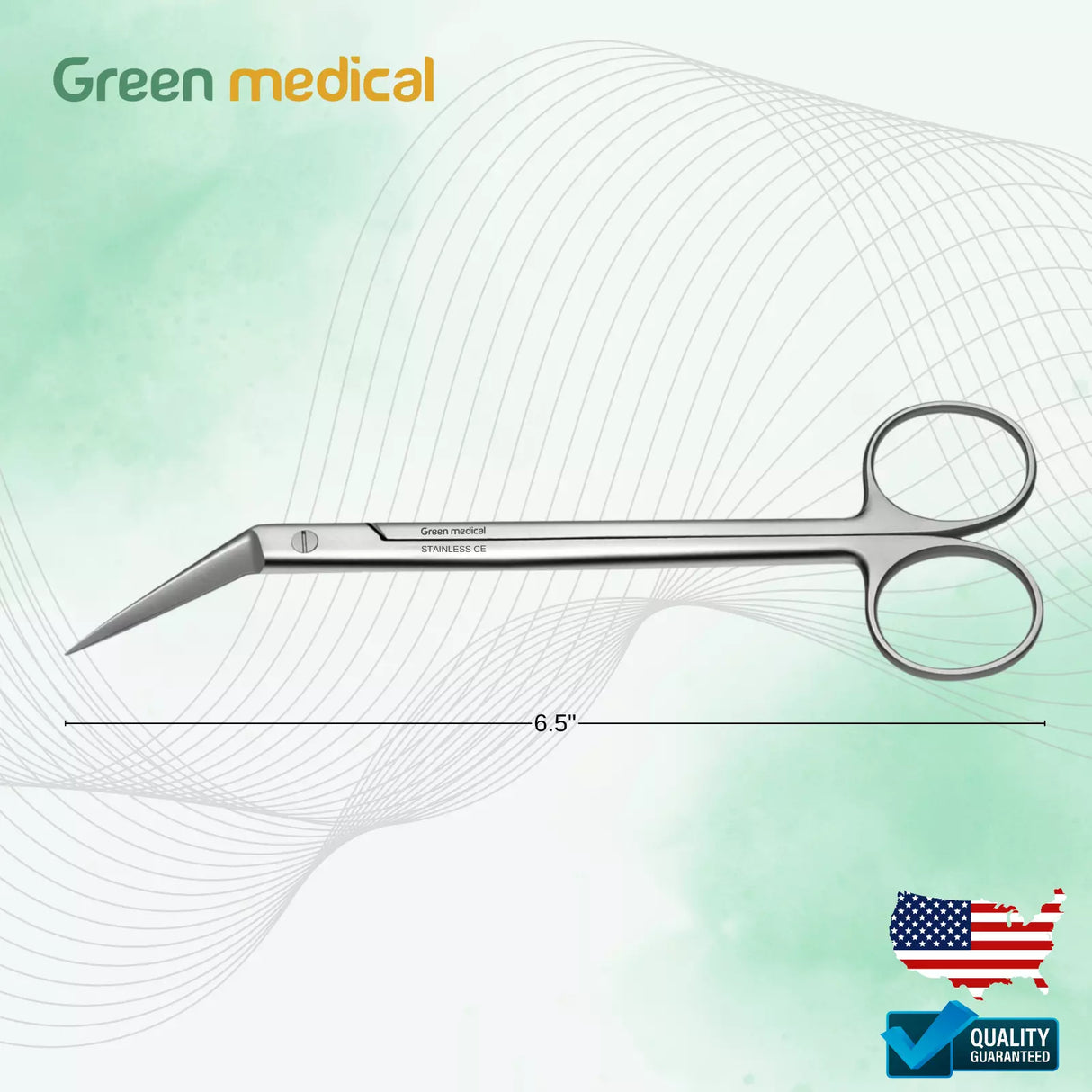 Updated Kelly Angled 6.5" Scissors Surgical Orthodontics Premium Instruments