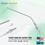 Frazier Suction Surgical Tube 12fr (4mm) 20cm Aspirator Diagnostic Instruments