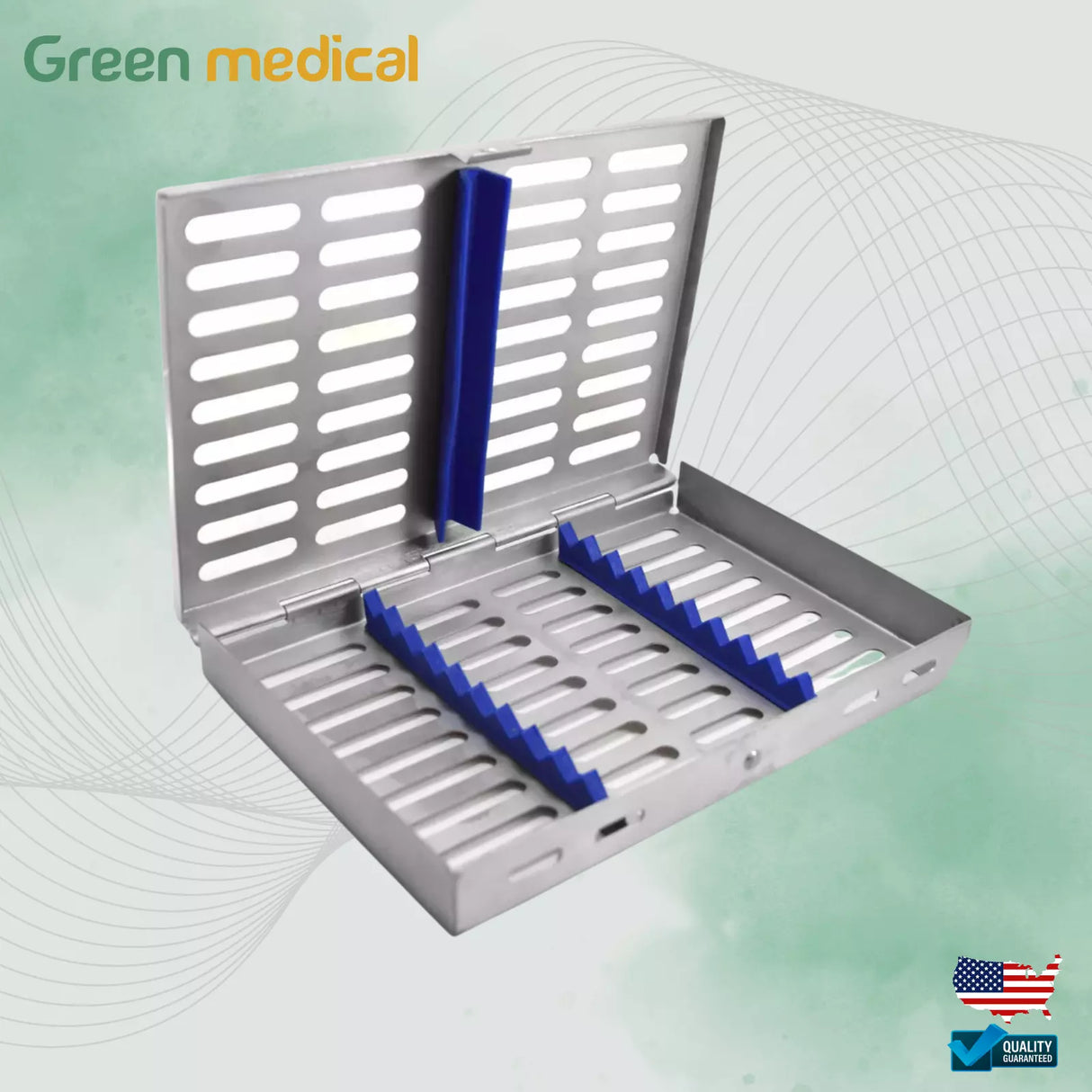 Dental Sterilization Cassette Rack Tray For 10, Pcs Dental Surgical Instruments