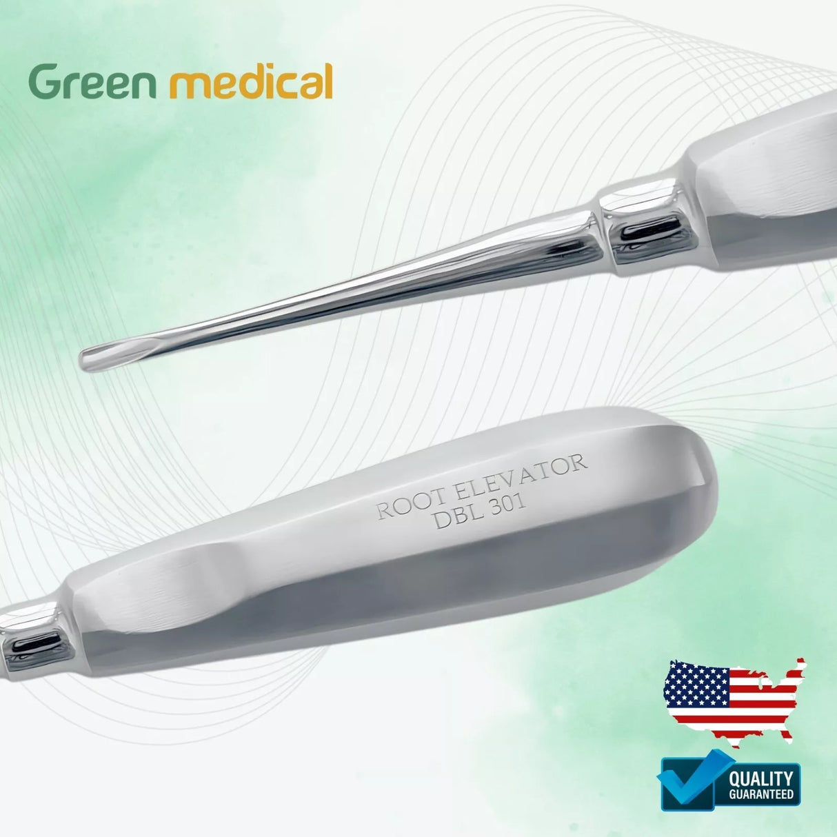 APICAL ROOT DENTAL EXTRACTING STRAIGHT ELEVATOR DEL301 PREMIUM GRADE