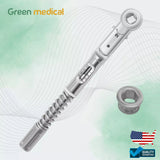 Dental Implant Torque Wrench Ratchet Universal 10-45 Ncm 6.35mm Hex 4.0 Square