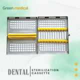 Dental Sterilization Cassette Autoclave Tray Rack Box For 10 Instruments