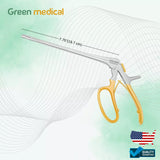 Tischler Morgan Biopsy Forceps 3mmx7mm Bite with Gold Handle 7.75" Shaft