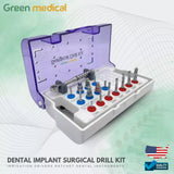 Dental Implant Surgical Drill Kit Irrigation Drivers Ratchet Dental Instruments