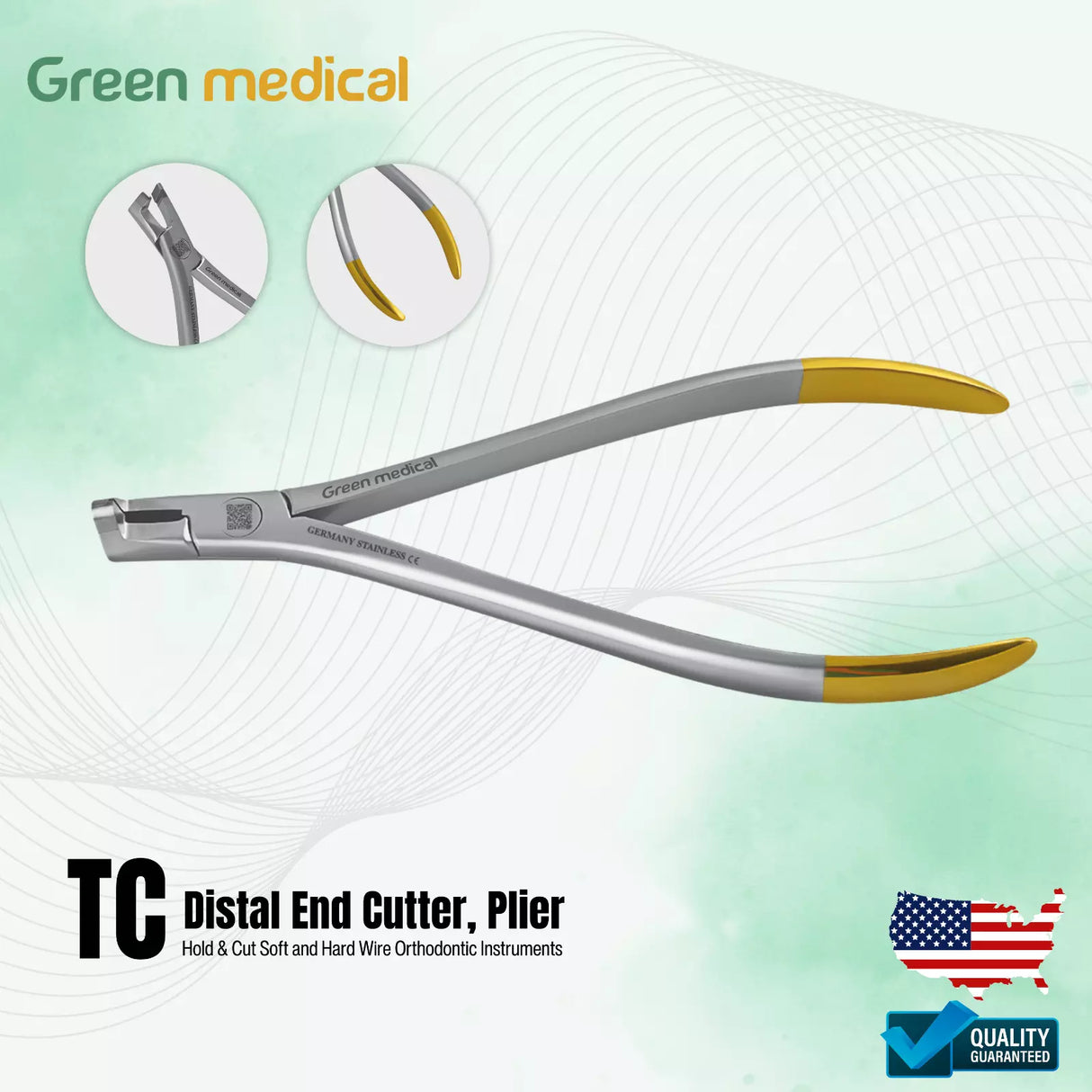 TC Distal End Cutter Plier Hold & Cut Soft and Hard Wire Orthodontic Instruments