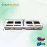 5 Instruments Dental Sterilization Cassette Box, Autoclave Tray, Rack, ''Blue''