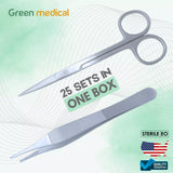 25 Suture Removal Sets Single Use Surgical Instruments Stainless Steel