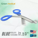 Medical Paramedic Nurse Pink Utility Scissors EMT / Trauma. Royal Blue