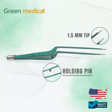 Reusable Bipolar Forceps Us Connector 2 pin, 22cm Working Point 1mm Autoclavable