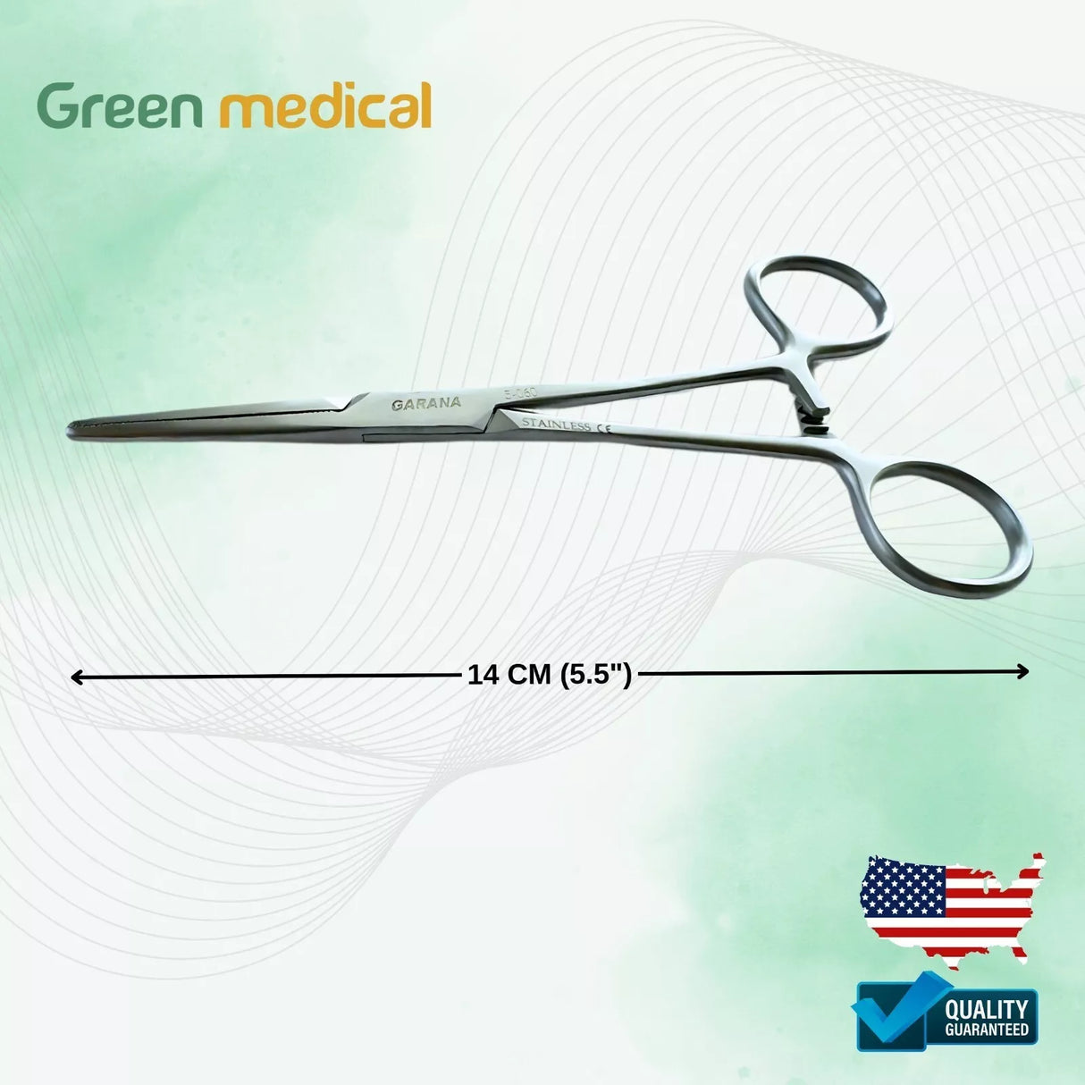 Premium Crile Hemostat Locking Forceps 5.5" Straight Surgical Instrument