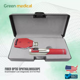 Fiber Optic Ophthalmoscope Examination Led Diagnostic Ent Set In 4 Colors