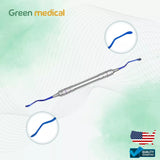 9 Pcs Set of Sinus Lift Instruments With Titanium Coated Blue Tips Hollow Handle