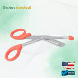 EMT Utility Scissors 5.5" Universal Medical Paramedic First Aid Shears Red