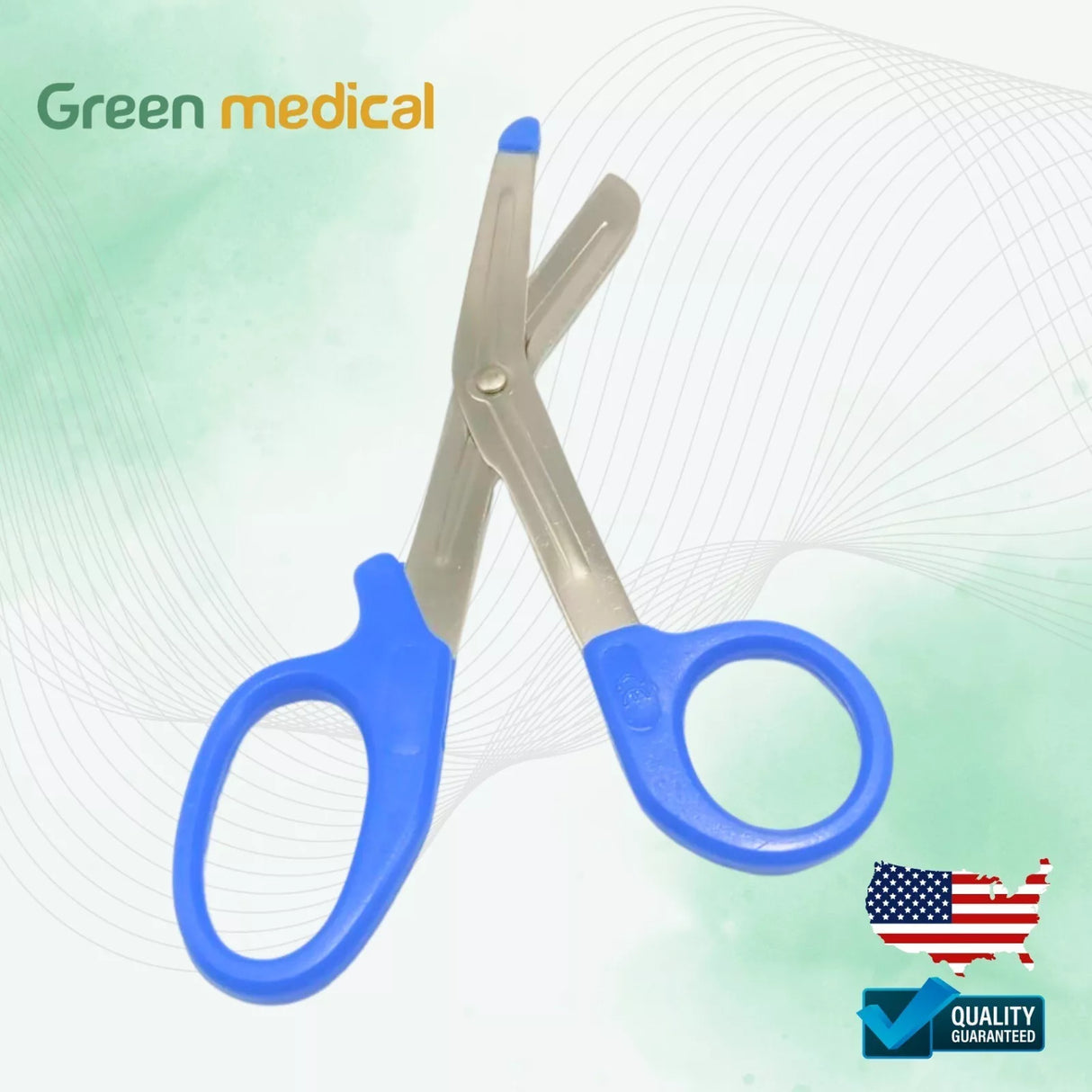 EMT Utility Scissors 5.5" Universal Medical Paramedic First Aid Shears Blue