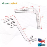 Set of 5 Dental Implant Gauge Surgical Drilling Guide Locator Parallel Depth Pin