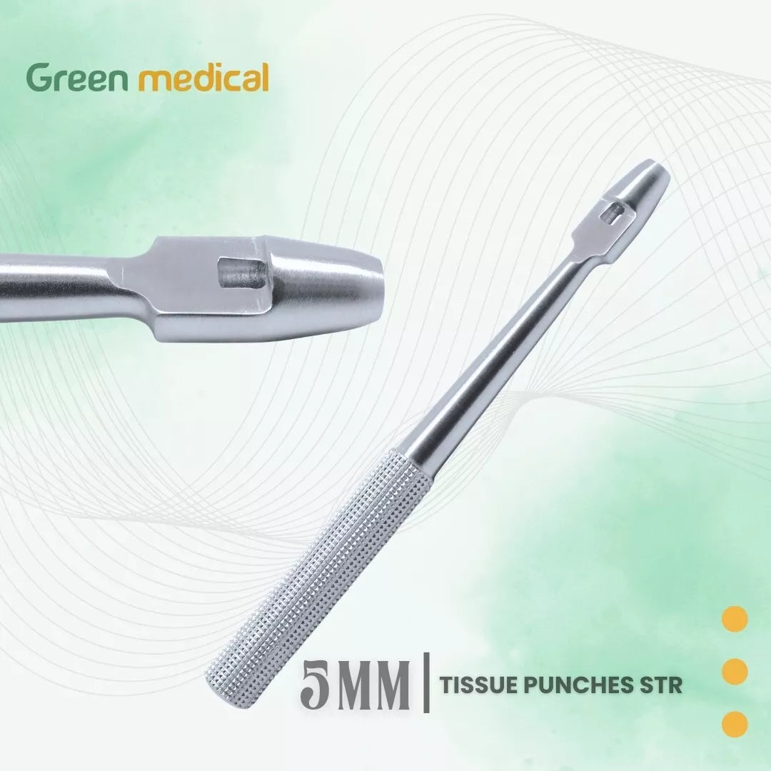 3 Pieces Dental Tissue Punch Straight 4, 5, & 6 mm Surgical, Implant Instruments