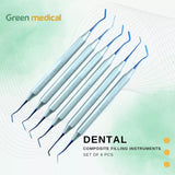 Dental Anterior Composite filling restoration Instrument Kit of 6 Pieces