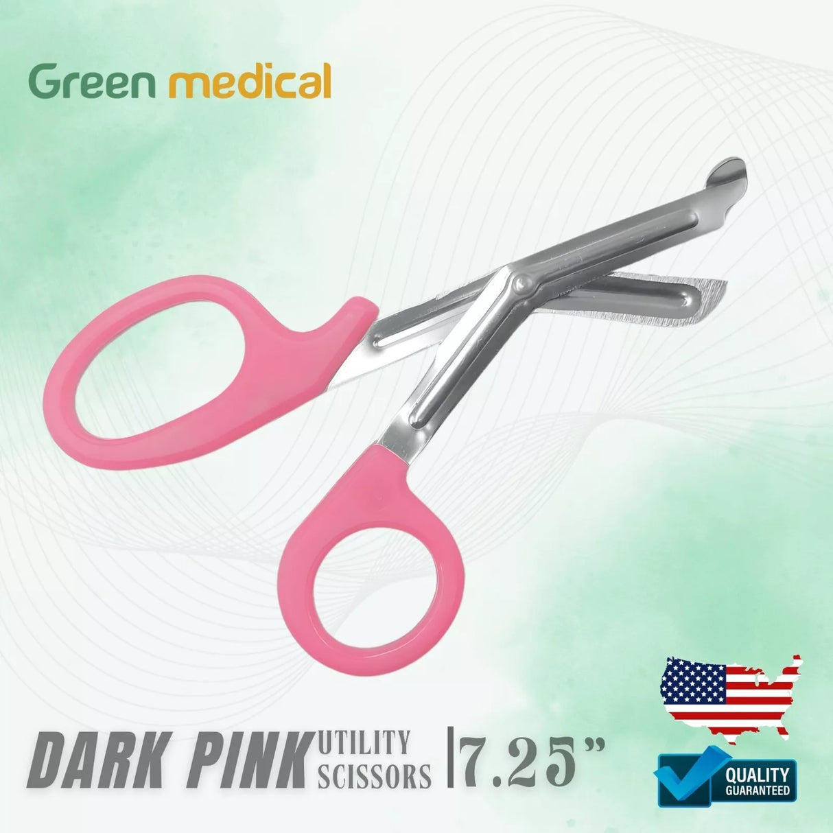 Medical Paramedic Nurse Pink Utility Scissors EMT / Trauma. German Grade