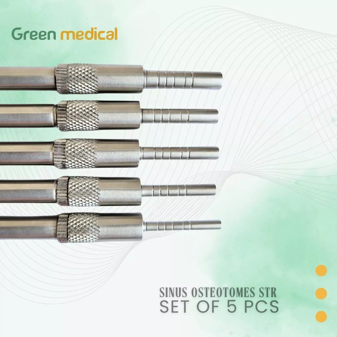 10 Pcs Sinus Lift Osteotomes Set Kit Dental Implant (Concave Tips) STR+CVD