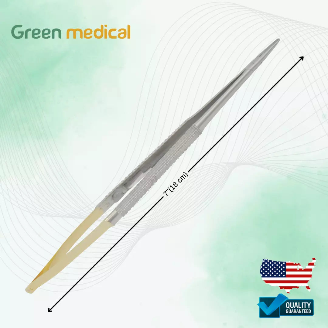 Castroviejo Needle Holder 18 cm Straight 7 ''with lock TC gold surgical suture