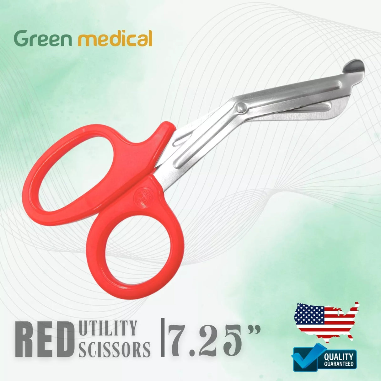 Medical Paramedic Nurse Pink Utility Scissors EMT / Trauma. Red