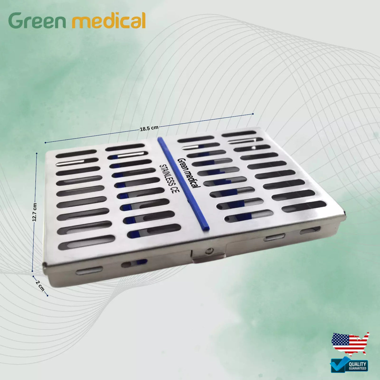 Dental Sterilization Cassette Rack Tray For 10, Pcs Dental Surgical Instruments