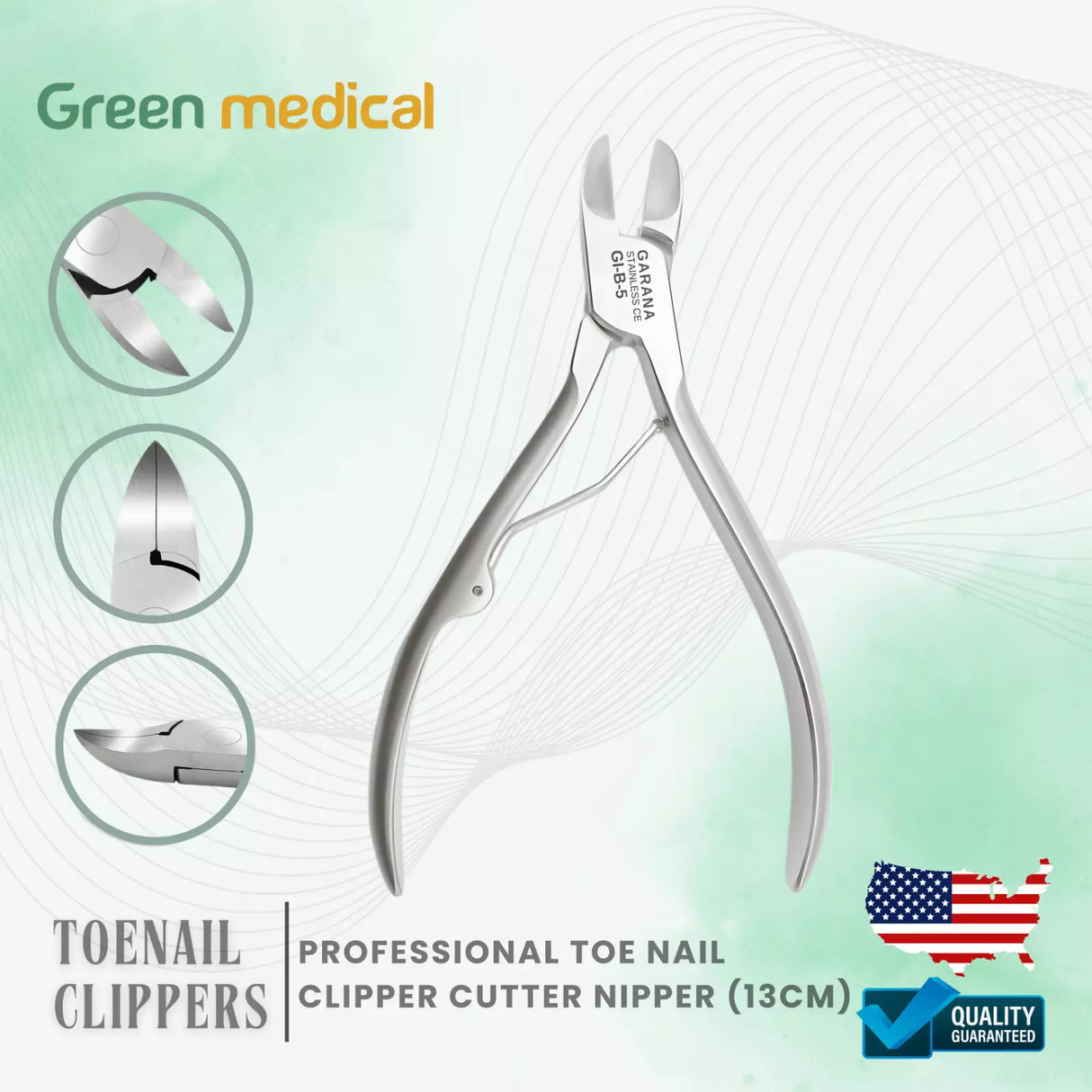 Chiropody Heavy Duty Professional Toe Nail Clippers Cutters Podiatry Tools 13CM