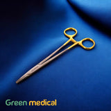 Crilewood Needle Holder 6" (15cm) T/C Tip & Gold Plated Handles Premium Quality