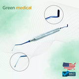 5 Pcs Dental Composite Filling Instrument Blue Titanium Coated Restorative Kit