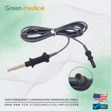 HIGH Frequency Laparoscopic Monopolar Cable 8mm-4mm for STORZ/WOLF/OLYMPUS/ERBE