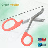 Medical Paramedic Nurse Pink Utility Scissors EMT / Trauma. Orange