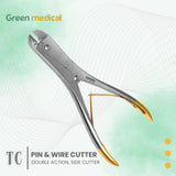 Pin & Wire Cutter Double Action 9" Side Cutter, T/C, Max Cut 2.4mm (3/32")