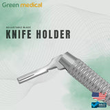 Scalpel Handle No. 3 Adjustable Round Handle Dental Sterile Placing Single Blade