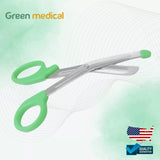 EMT Utility Scissors 5.5" Universal Medical Paramedic First Aid Shears Green