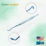 5 Pcs Dental Composite Filling Instrument Blue Titanium Coated Restorative Kit