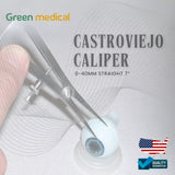 Long Castroviejo Caliper 17cm Straight Dental Instrument 0 to 40 MM German Grade