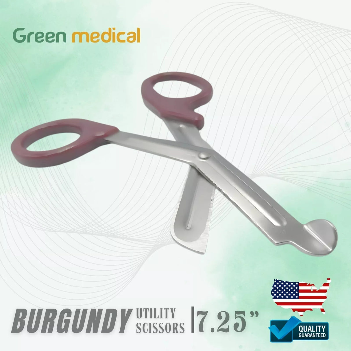 Medical Paramedic Nurse Pink Utility Scissors EMT / Trauma. Burgundy