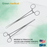 MUSEUX & TENACULUM VULSELLUM UTERINE FORCEPS OB/GYN SURGICAL INSTRUMENTS