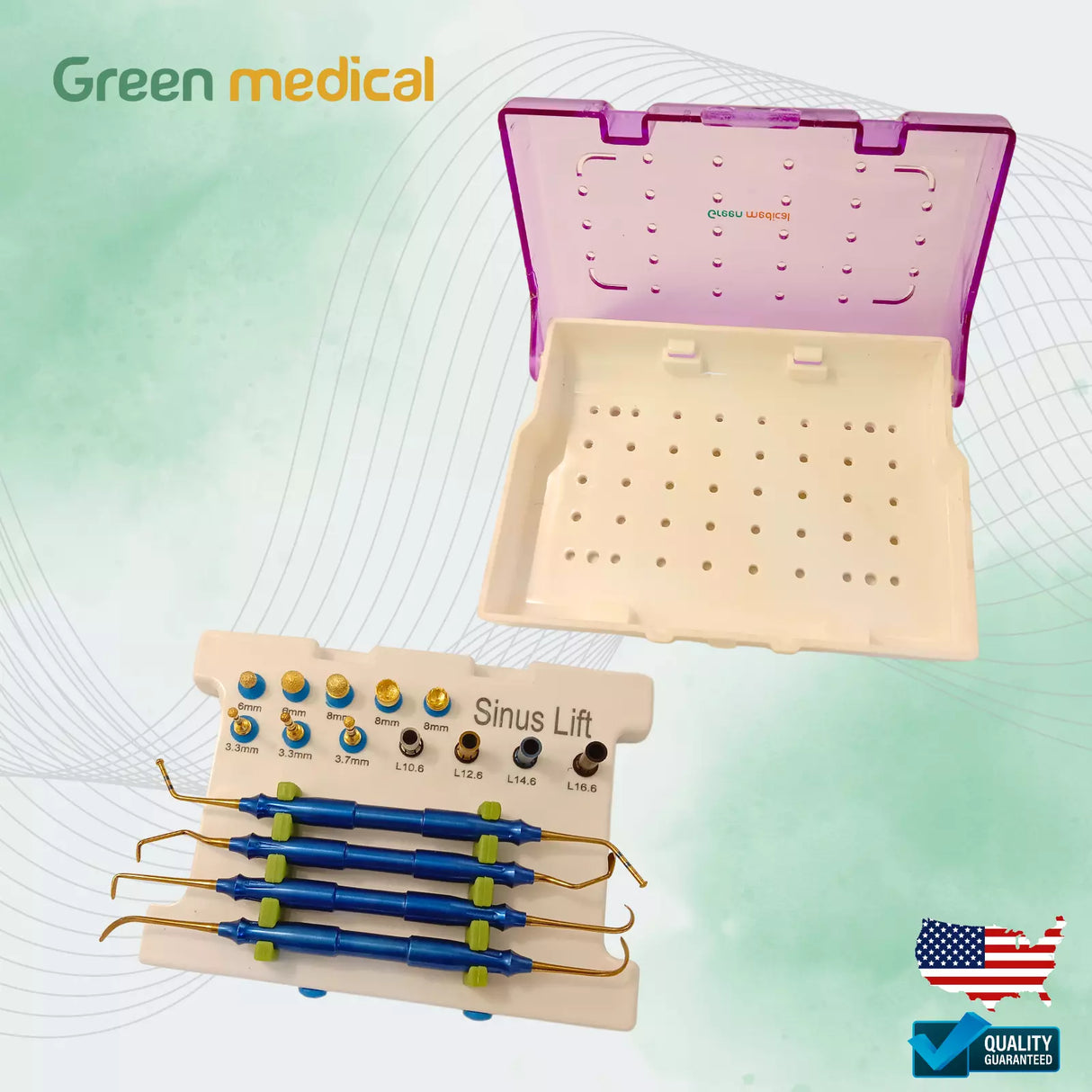 Dental Sinus Implant Elevation Drill Stopper Hand Instrument Kits Universal