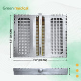 Dental Sterilization Cassette Autoclave Tray Rack Box For 10 Instruments