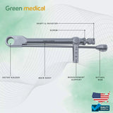 10-70 NCM Dental Implant Torque Wrench Ratchet Dental Instrument With Drivers